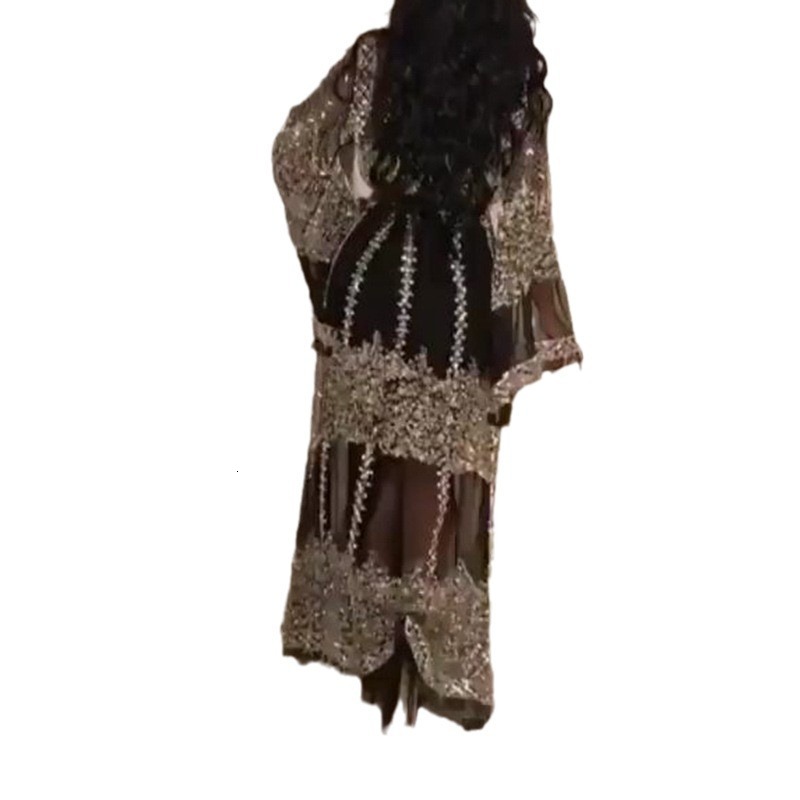 2025 New Womens Hot Stamping Sexy Shawl Two-piece Set for Banquet Fashion Evening Dress