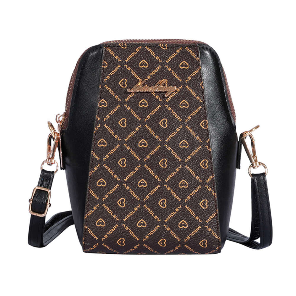 2025 new PU mobile phone crossbody small casual large capacity zipper women's bag multifunctional zero wallet