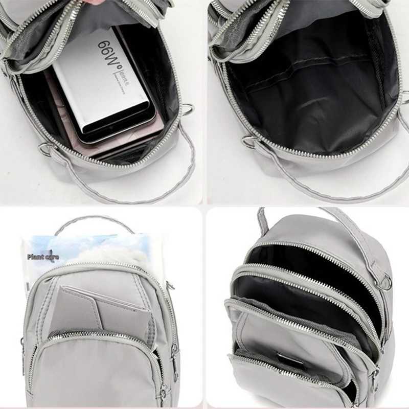 KPop Demon Hunters Durable Oxford Women Mini Bag 3 Layers Shoulder Bag Girls Shopping Phone Bag Lightweight Handbag Z251111