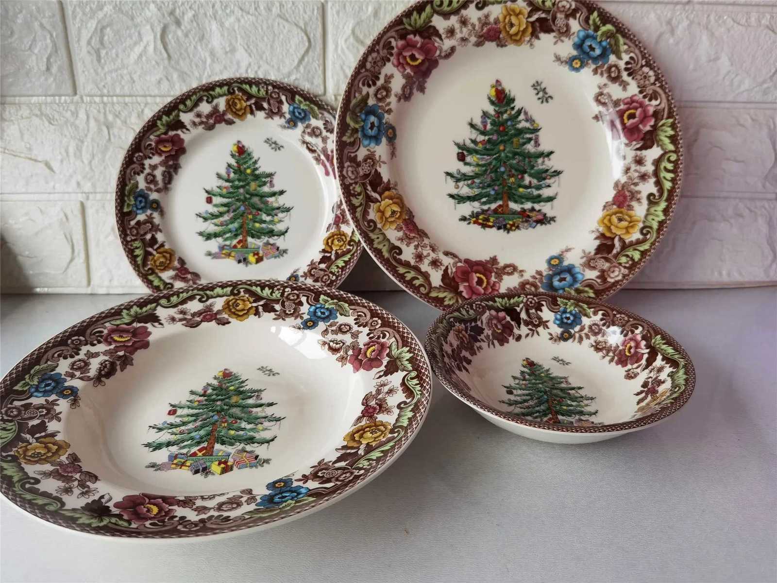 Christmas Christmas Series Steak Plate Breakfast Plate Soup Plate Cereal Bowl Y251113