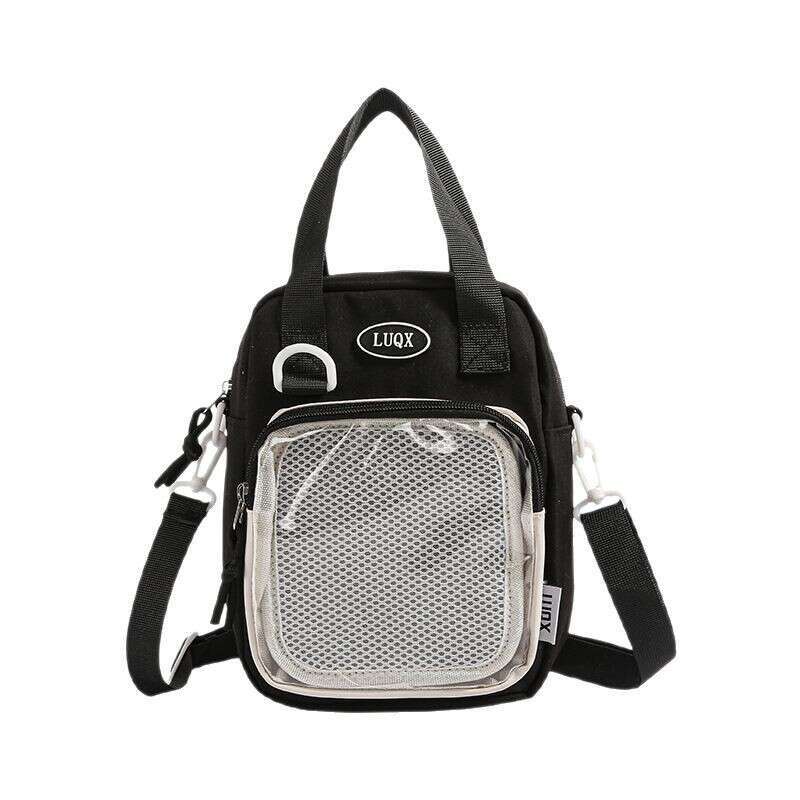 designer bag Internet celebrity card badge, casual and popular small square pain bag, little sister's handbag, crossbody bag with zip tie board