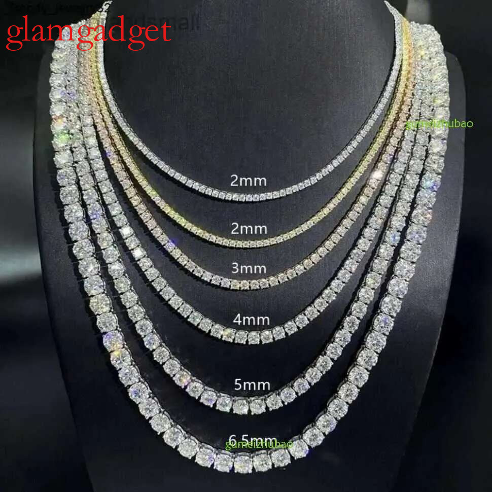 Designer necklaces for women fashion designer Pendant Necklaces Hip Hop Sier VVS Moissanite Dia Necklace Jewelry tennis chain