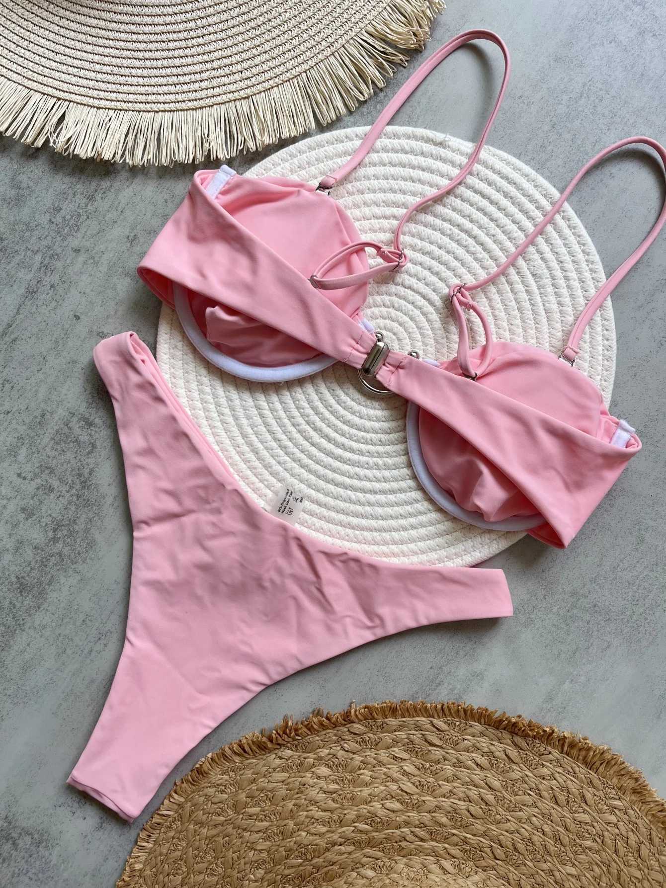 Push Up Bikinis 2025 New Women Swimsuit Swimwear Female High Waist Bikini Set Biquini Bathing Suit Swimming Suits BeachwearW251113
