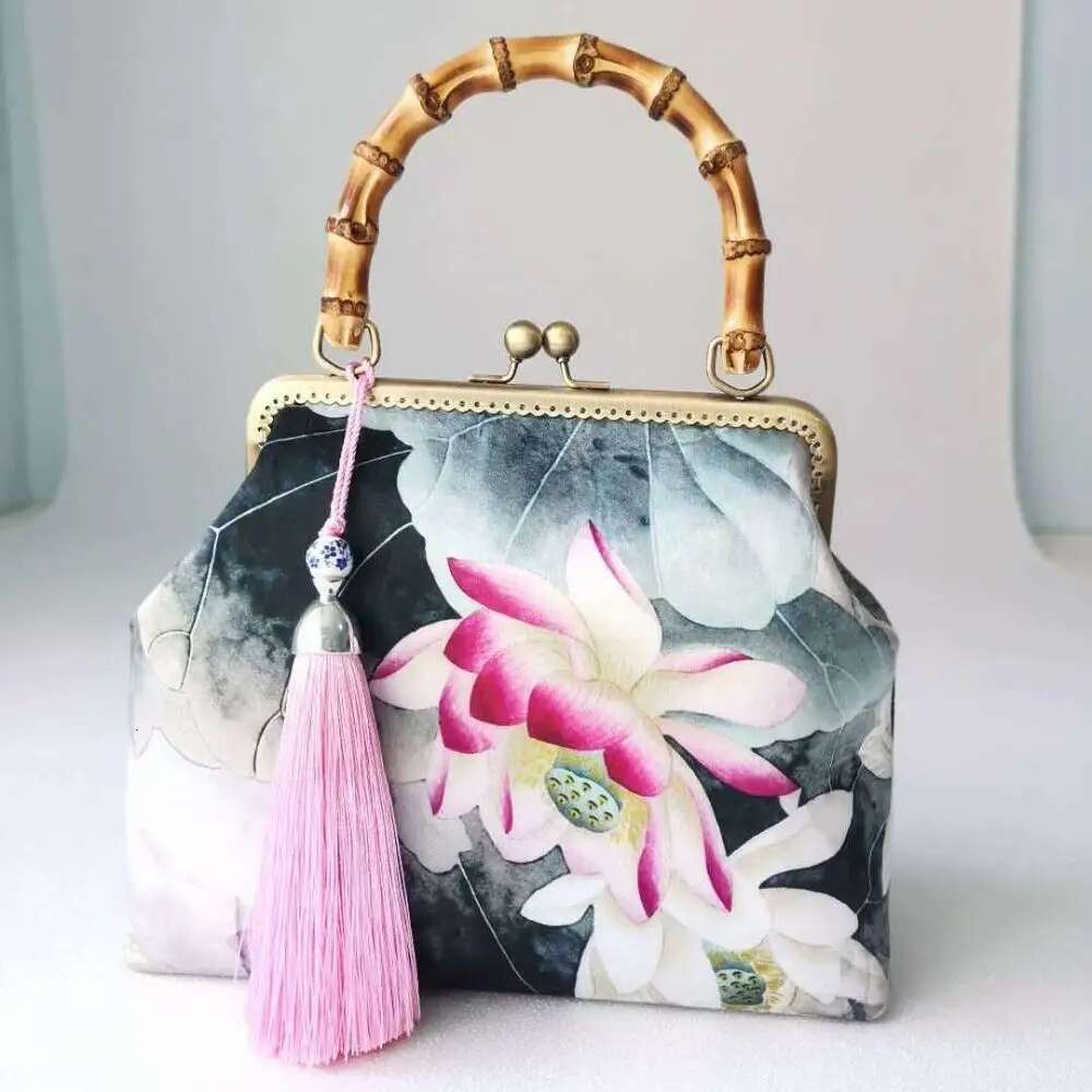 Wood Hand Lock Shell Bags Vintage Designer Women Shoulder Crossbody Bag Chain Tote Women's Handbags Purses