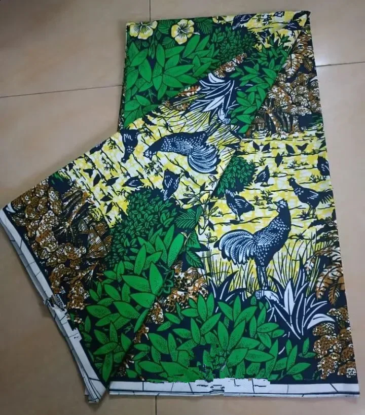 Latest African Veritable d Real wax prints fabrics Ankara style soft cotton fashion pagne dress loincloth 250407