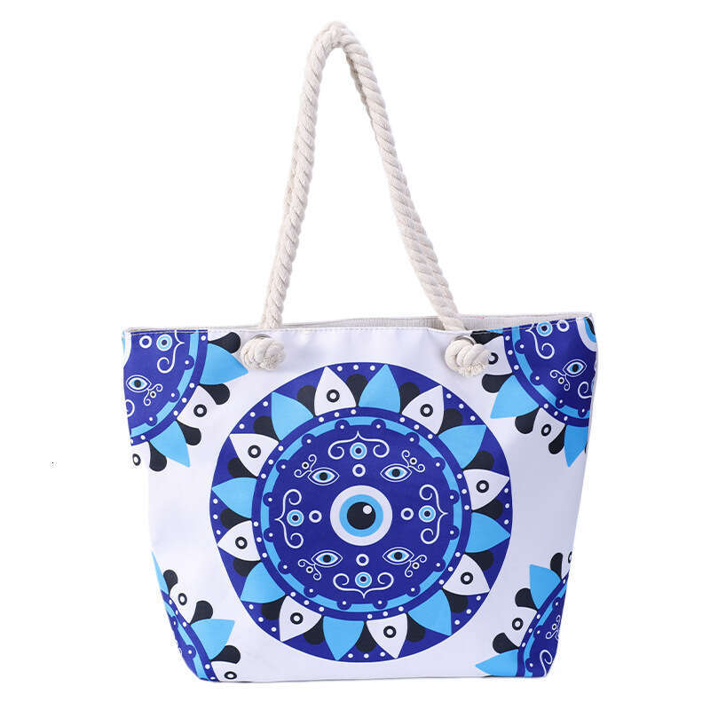 Hot selling new women's bag, devil's eye handbag, leisure beach vacation large capacity shoulder bag