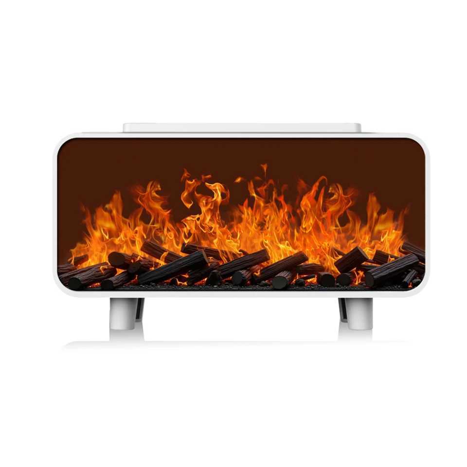 Fireplace Flame Essential Oil Diffuser with Humidifier Color Changing LED Lights Safe Automatic Shutoff for Home Y251113