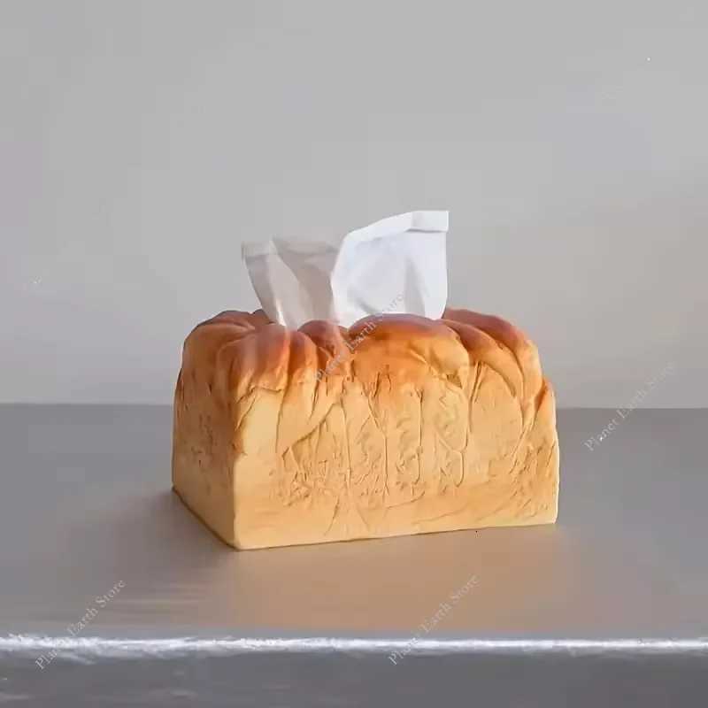 Simation Bread Tissue Box Butter Toast Shape Paper Storage Box He Off Drawer Napkin Box Cute Car Tissue Box 18119CM Y251112