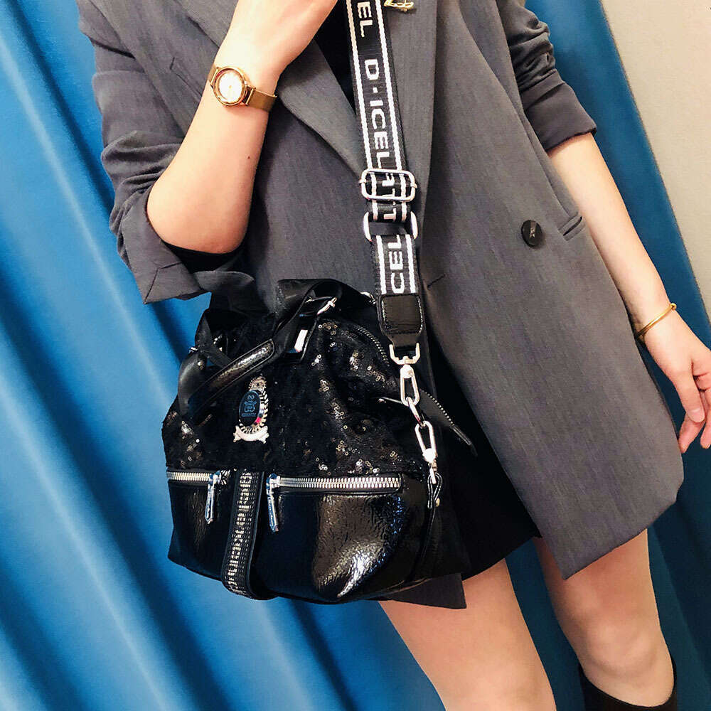 Backpack Sequin Large Capacity Handbag Versatile Casual One Shoulder Crossbody Women's Bag