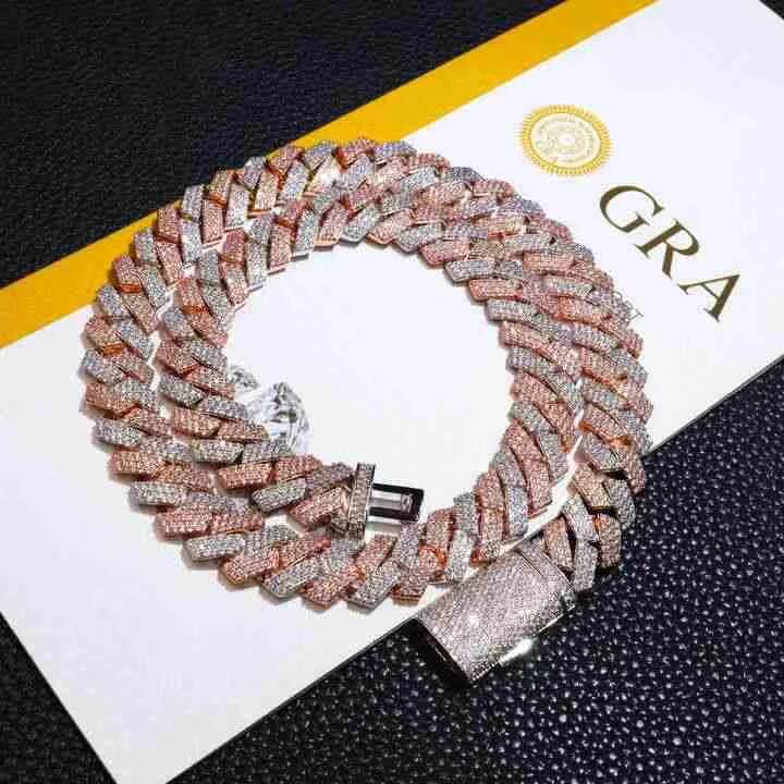High-end quality Jewelry Hip Hop 9K Gold Heavy Thick 20MM Iced Out Diamonds VVS D Color Diamond Cuban Chain - view 3