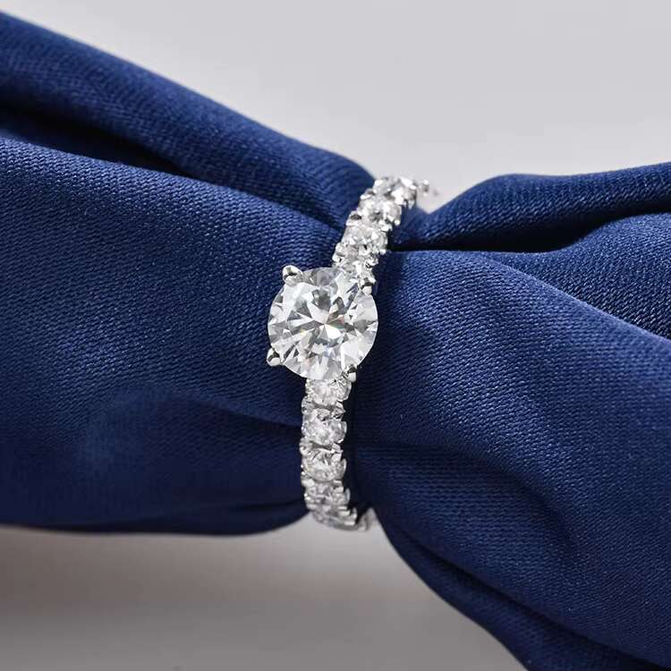 Custom Oem Wholesale Price Mens 925 Silver Ring Diamond Moissanite Ring Mens