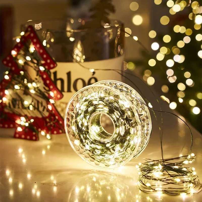 5M/10M/20M LED Copper Wire String Lights 8-mode USB Fairy Lights Garland Lamps for Festival Wedding Party Outdoor Christmas M251113