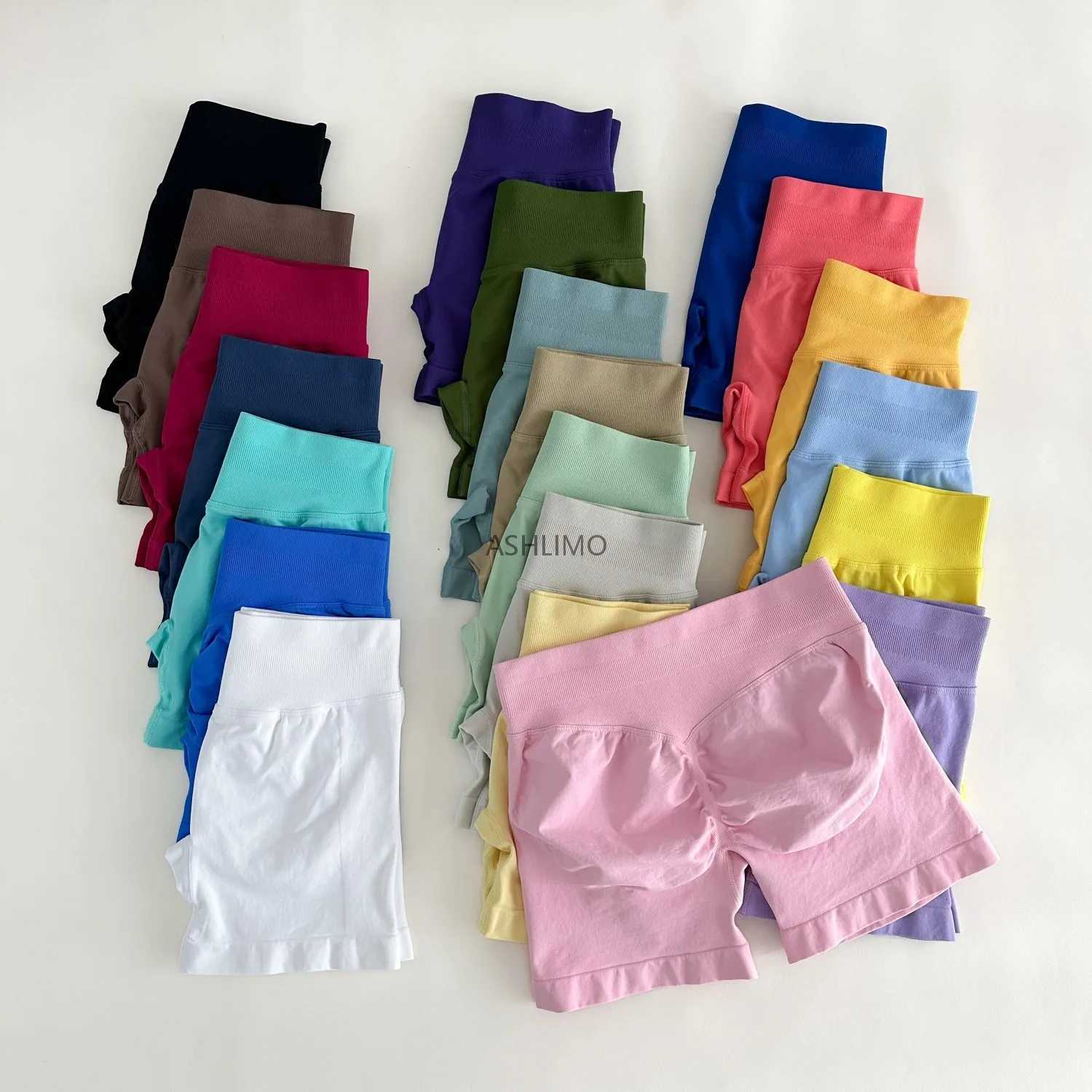 Impact Shorts 4.5 Womens Scrunch Bum Gym Shorts Low Rib Seamless Yoga Shorts Exercise Bike Shorts Stretching Fitness Shorts Y250412