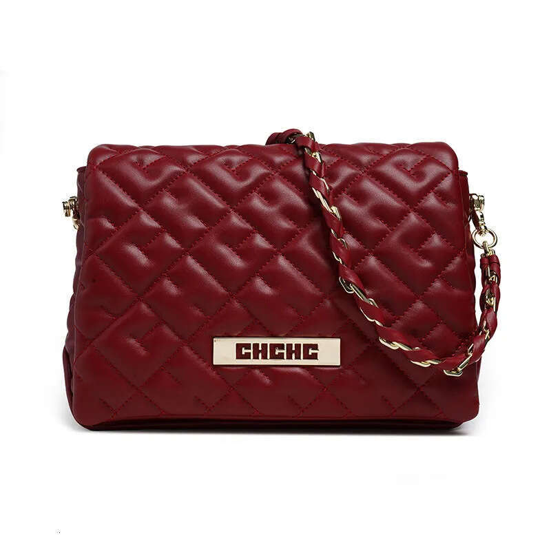 CHHC Fashion Simple Women's Shoulder Large Capacity Solid Color Alphabet Element Cloud Bag