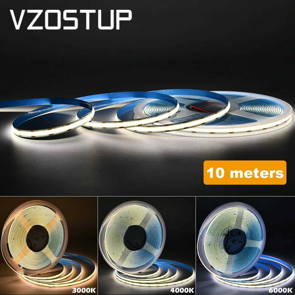 DC12V 24V COB LED Dimmable Strip Light 312 LEDs/m High Density Flexible Tape Strip RA90 3000K 4000K 6000K for Room Decor Lights W251112