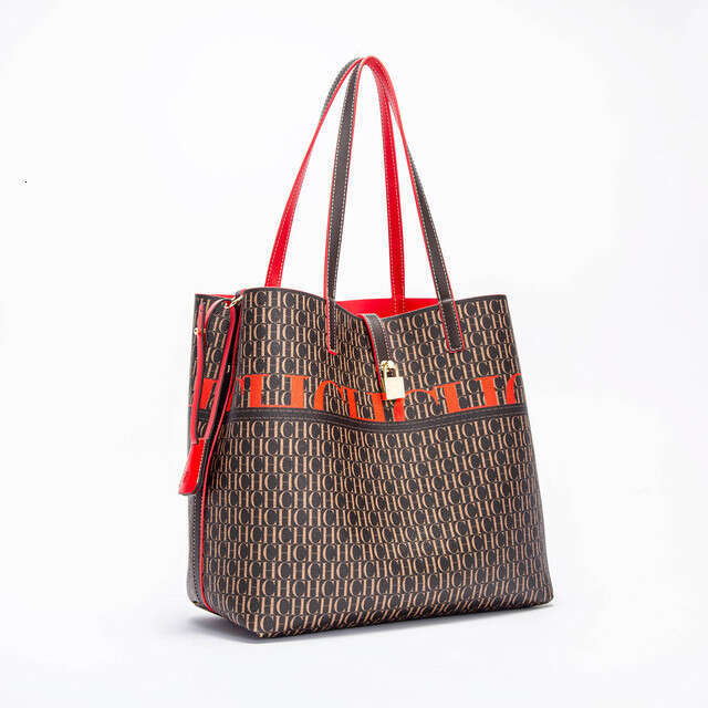 CHHC Fashion Trendy Tote Bag Full Print English Large Capacity Handbag For Women, Portable