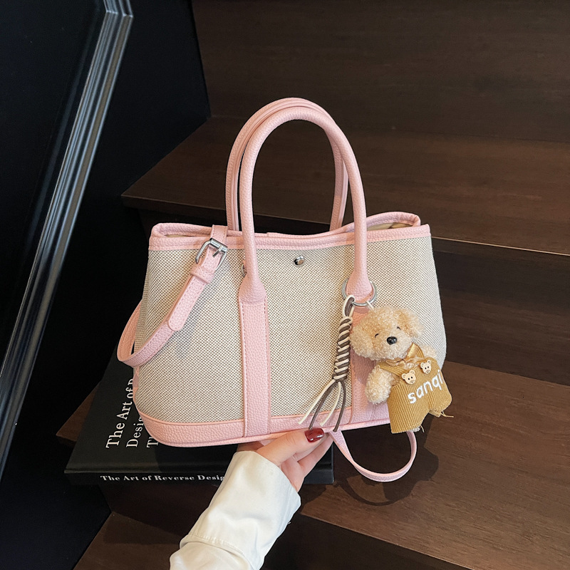 2025S Designer Women S Bag New Fashionable Handheld Bucket For Women In Spring Forest Cute Versatile Canvas Mother And Child Bag Popular Crossbody Bag