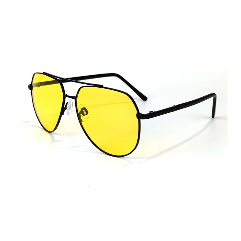 Aviation Polarized Sunglasses For Men Women Fashion Vintage Trend Night Vision Driving Fishing Yellow Sun Glasses 2025 251013