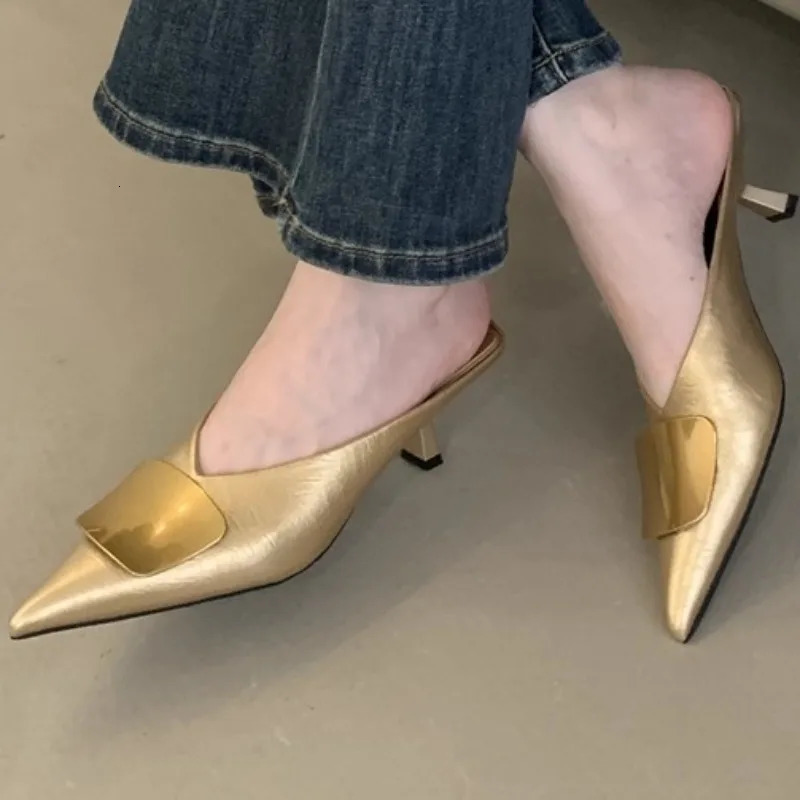 Womens Sandals Summer Fashion Casual Mules Closed Toe Comfortable Open Heel Wear-resistant Zapatos De Mujer 251110 - view 3