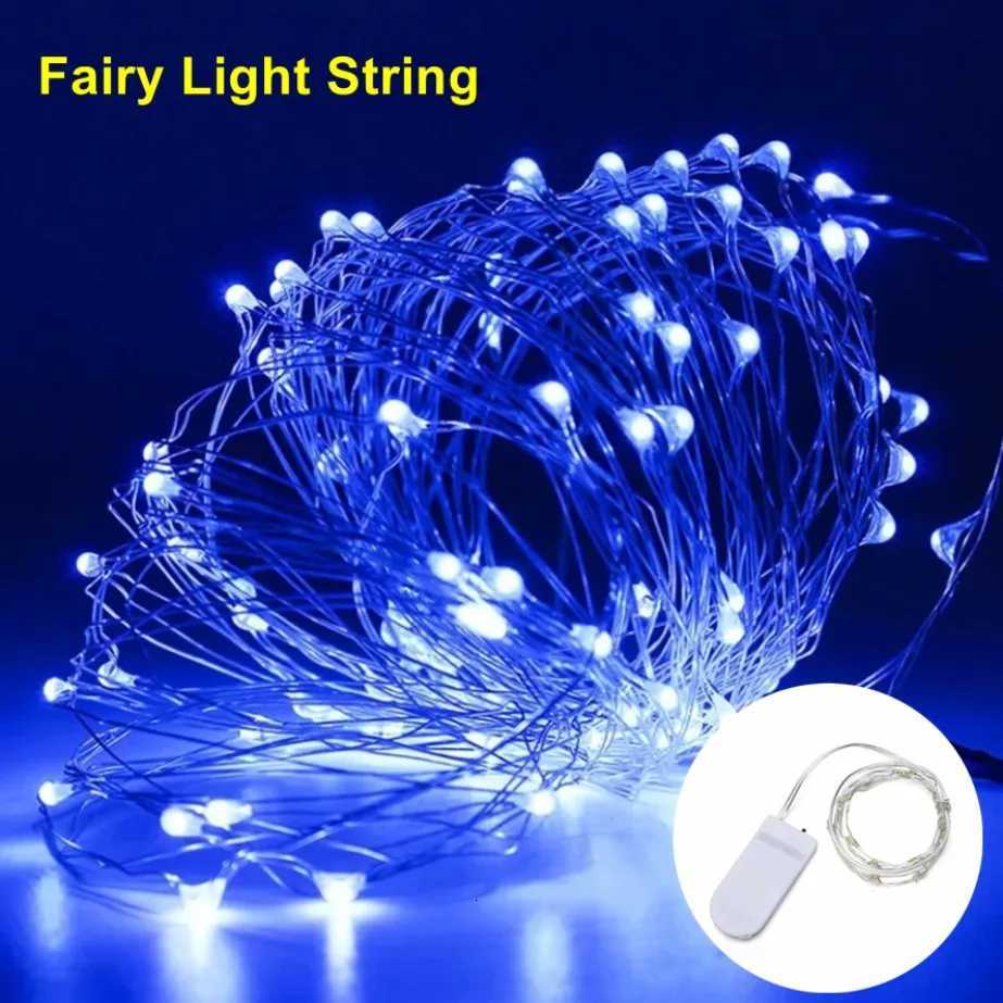 5m1m LED Copper Wire Fairy Lights Battery Powered LED String Lights Party Wedding Indoor Christmas Decoration Garland Lights M251113