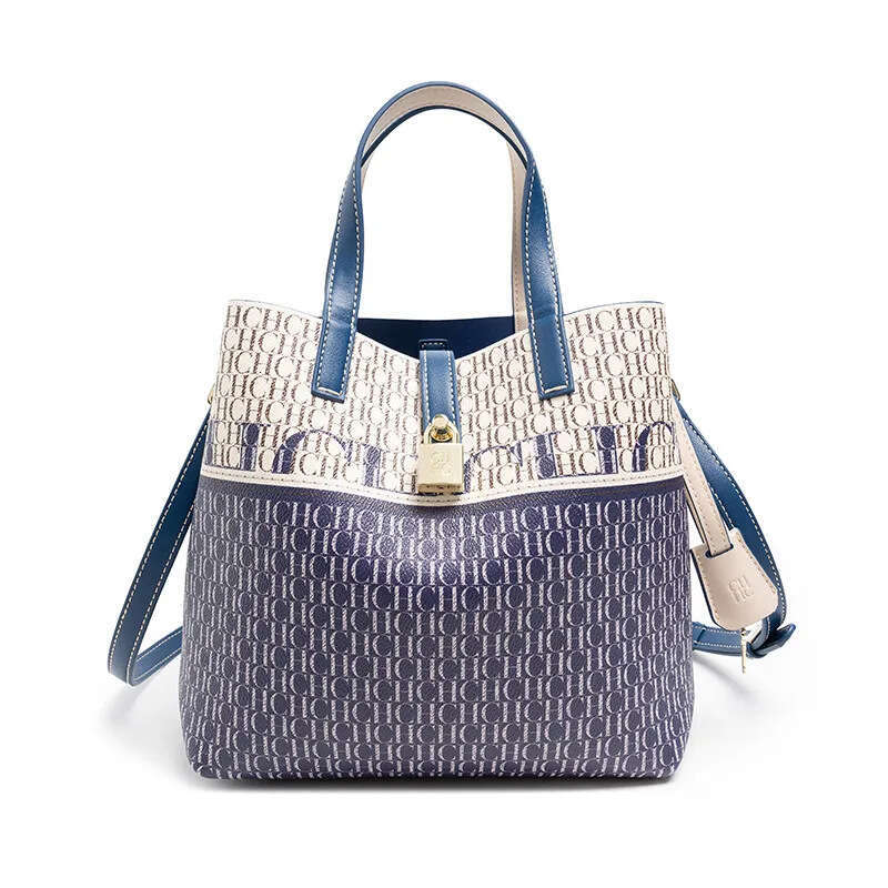 CHHC Design Exquisite Women's Shoulder Large Capacity Fashion Shopping Bag Classic Printed Handbag