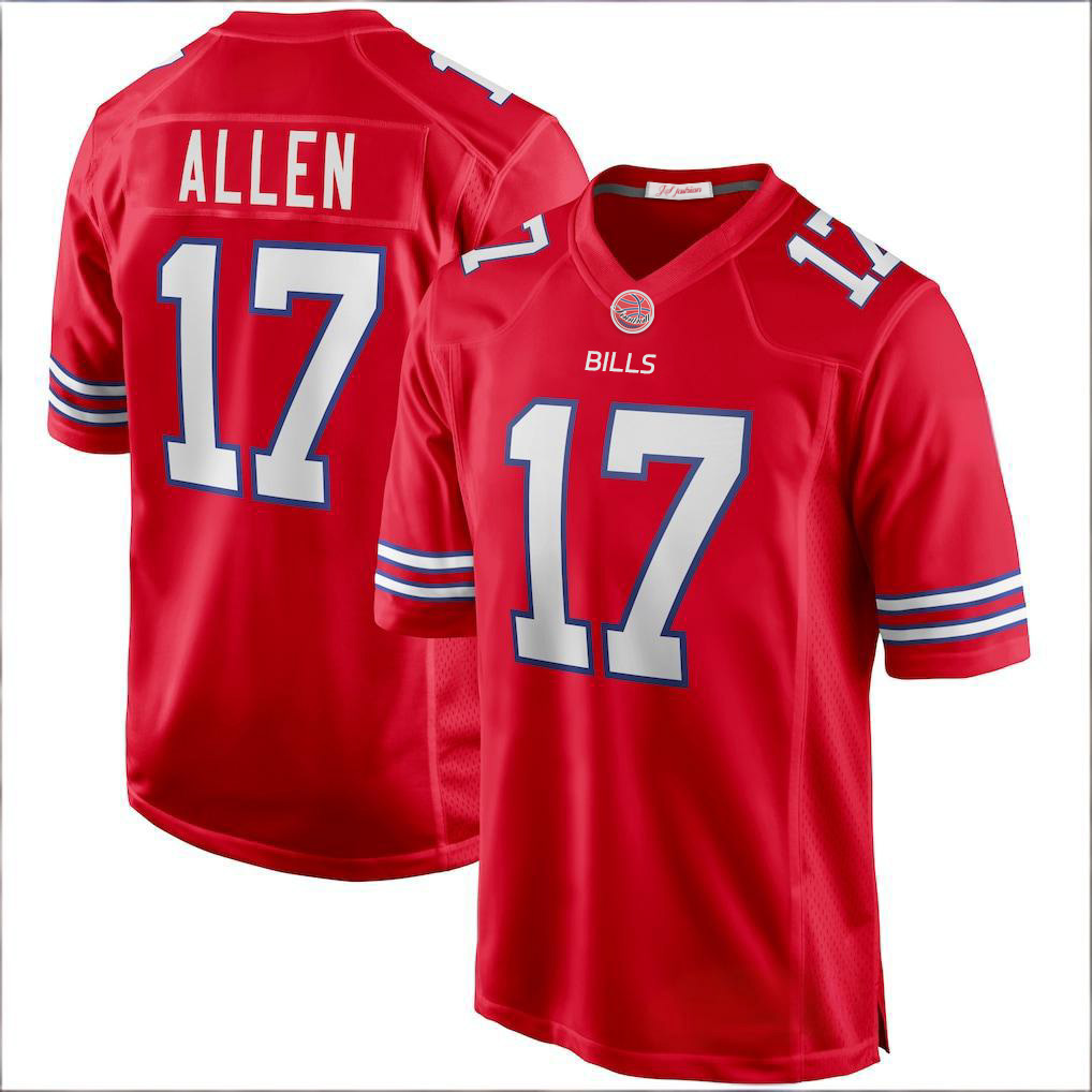 Famou Sports Football jerseys with men women youth customized #17 Allen #40 Miller #14 Diggs #58 Milano Breathable