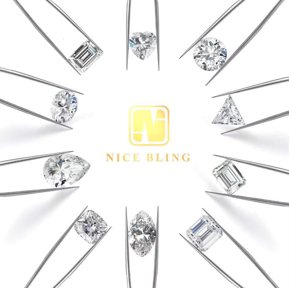 47 Styles Optional Different Cut Iced Out Wedding Ring VVS Moissanite 925 Silver Rings Diamond Jewelry Engagement Ring for Women