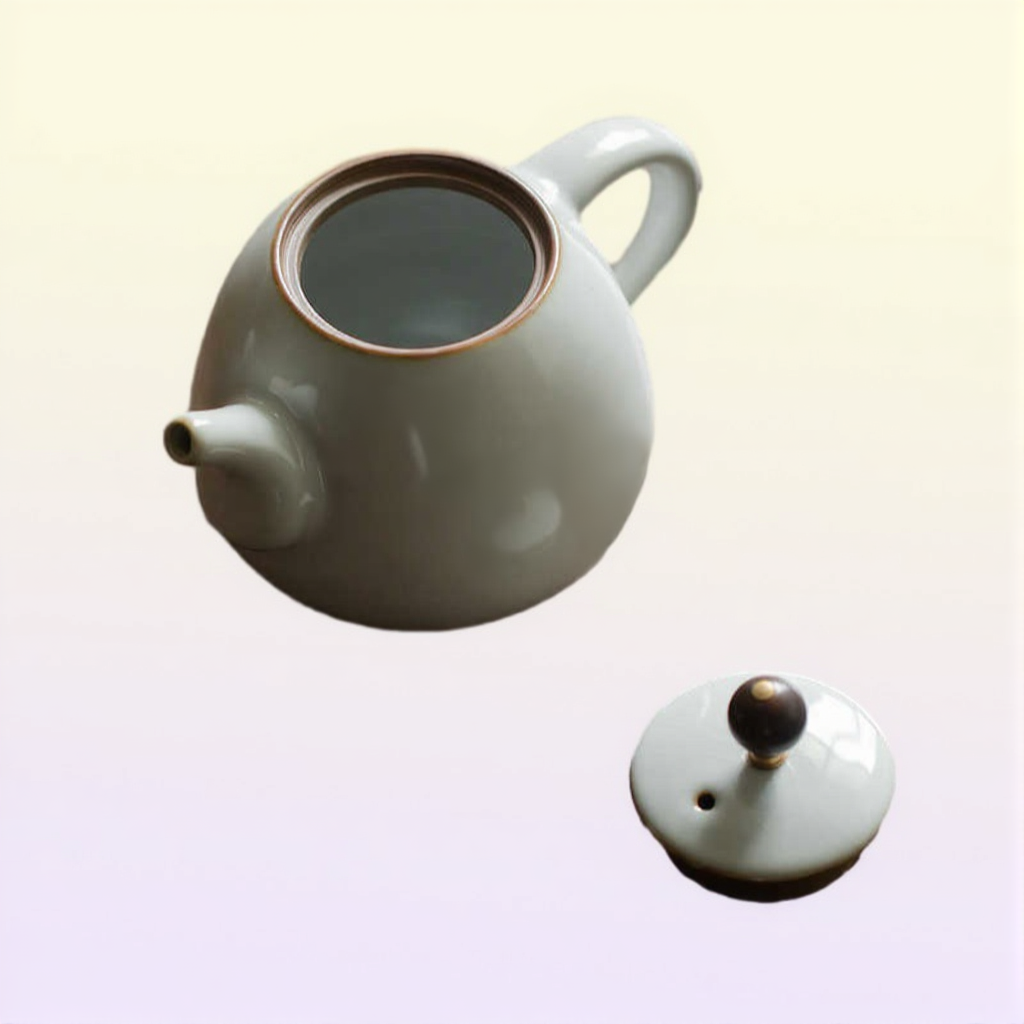 LUWU cute cat ceramic teapot traditional chinese pot 280ml 210621