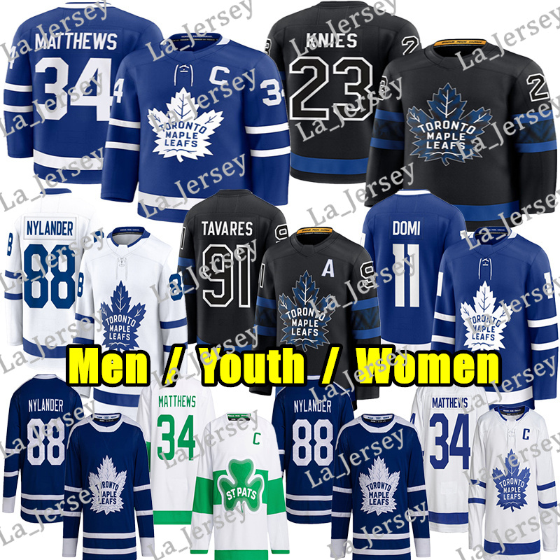 #34 AustonS MatthewsS torontoS Hockey Jersey William Nylander Matthew Knies John Tavaress Easton Cowan maple leafs jersey Morgan Rielly Max Domi Roy Stolarz jerseys