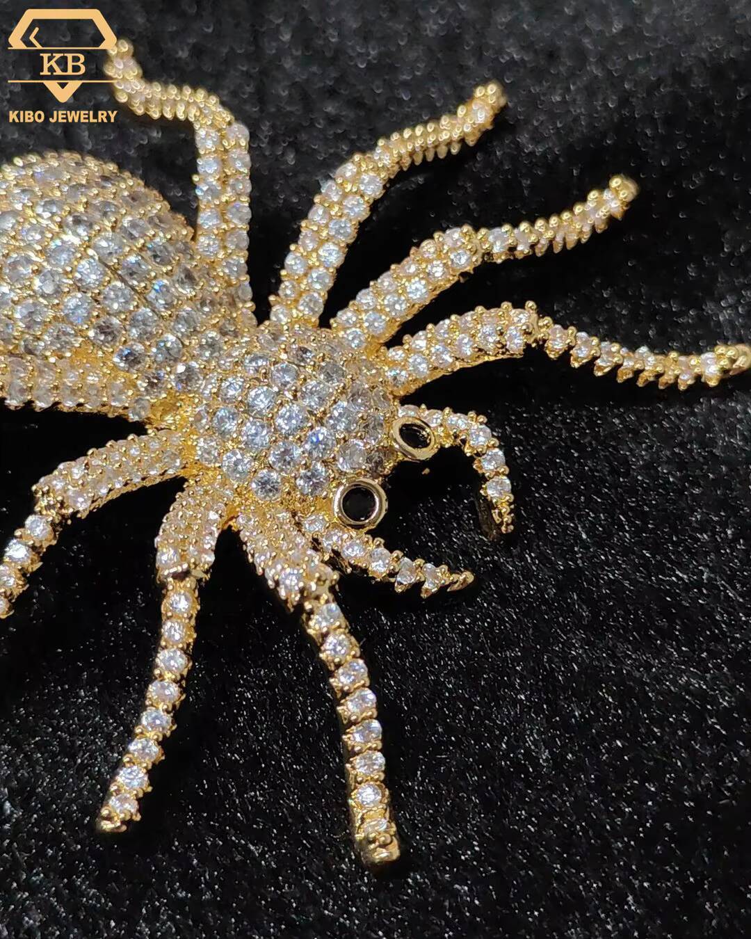 3d Design Spider Iced Out Custom Pendant 925 Silver VVS Moissanite Diamond Pendant