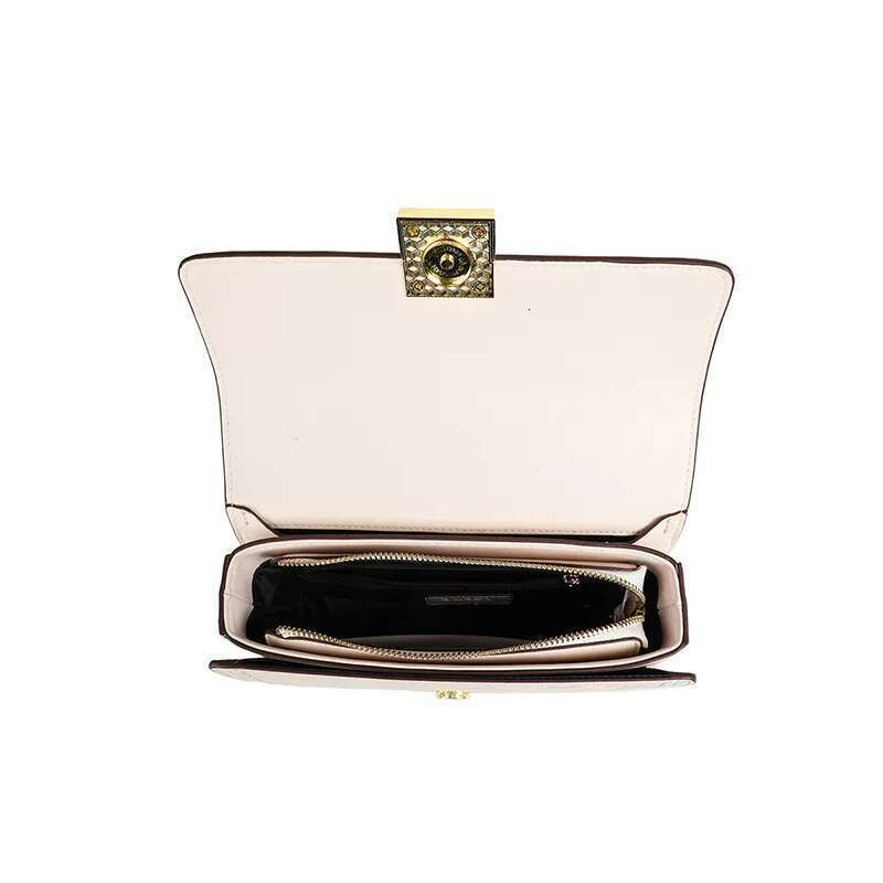 Genuine Leather Crossbody Bag For Women's And Stylish High-End Chain Small Lady's Handbag Ladies Shoulder Bags