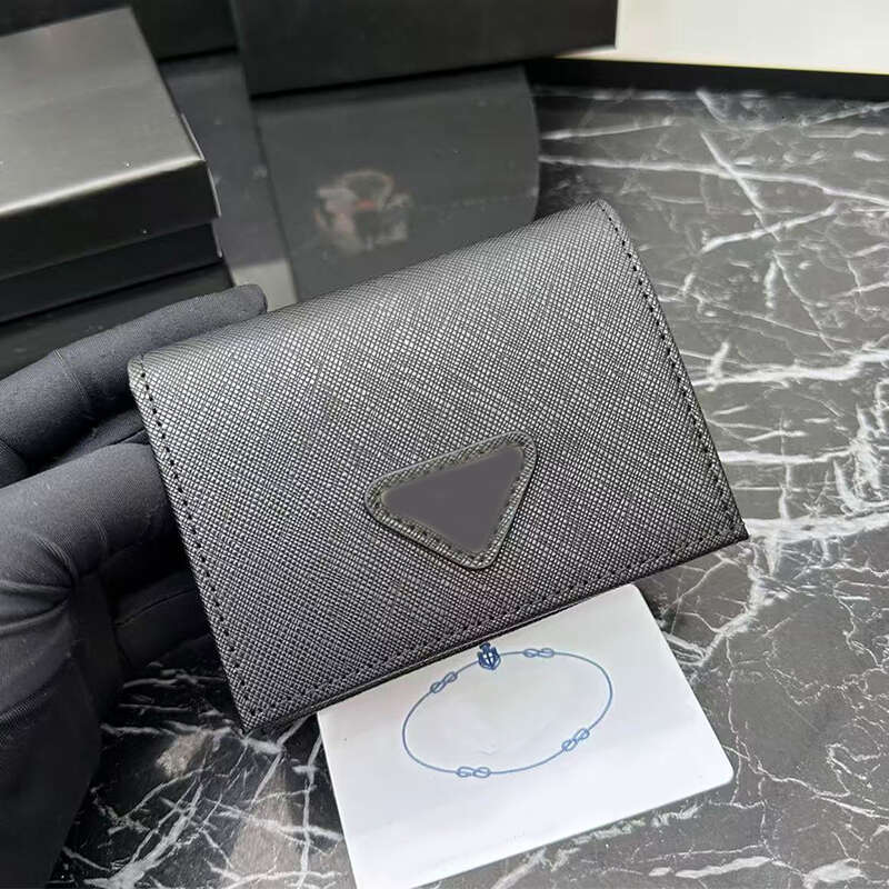 Woman Short Wallet Card Holder Mini Purse Fashion Designer Luxury Leather Handbag Coin Purses Square Pouch Clutch