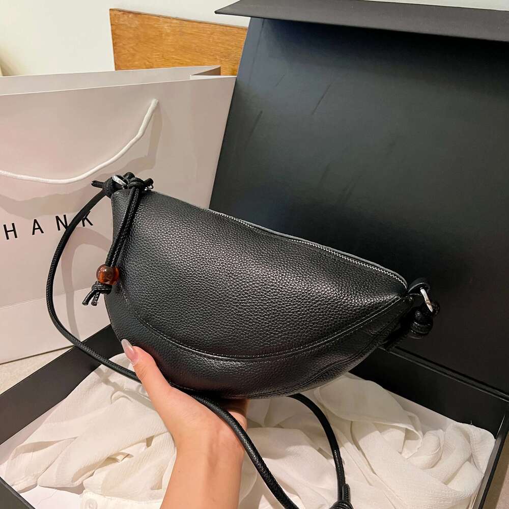 New Genuine Leather Women's Handbag Solid Color Simple Female Shoulder Bag Wallet Fashion Trend Women Saddle Bags Sac A Main