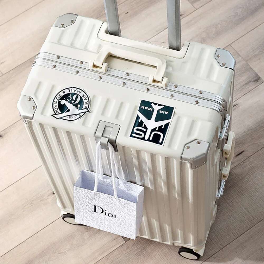 20 24 26 28" Rolg Lage Female Strong Thick Durable Trolley Male Travel Boarding Password Box Suitcase Soundproof Wheel
