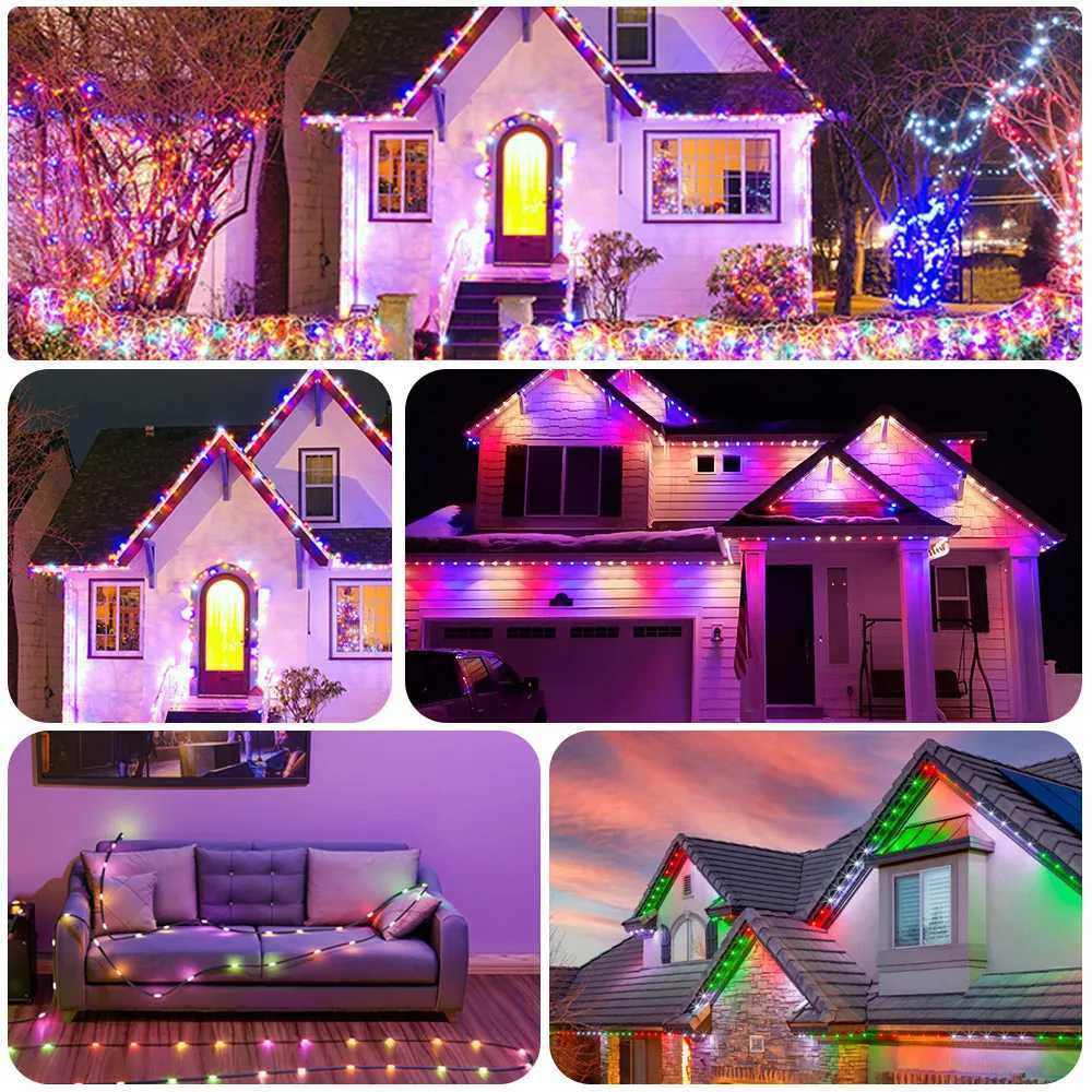 WS2812B RGBIC LED String 5M-20M Party Christmas Lights Dream Color WS2812 Addressable Individually String Outdoor Waterproof 5V W251112