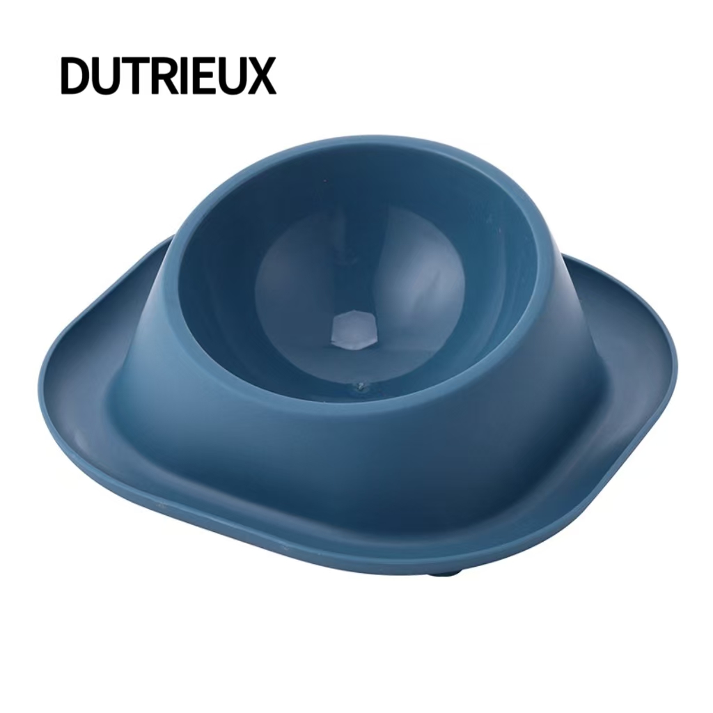 H1425 Puppy food bowl with one-piece design, non-slip base to protect puppy's neck, combines eating and drinking in one.