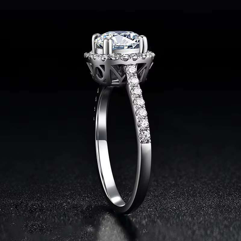 Factory Direct High Quality Stainless Steel Stainless Steel Moissanite Diamond Rings for Women