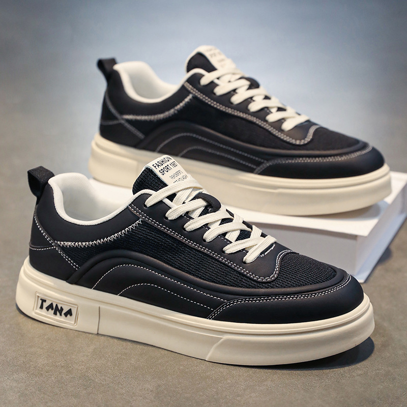 Free Shipping Senior Designer Casual Shoes Men's Sports Shoes Mesh Breathable Fashion Casual White Black