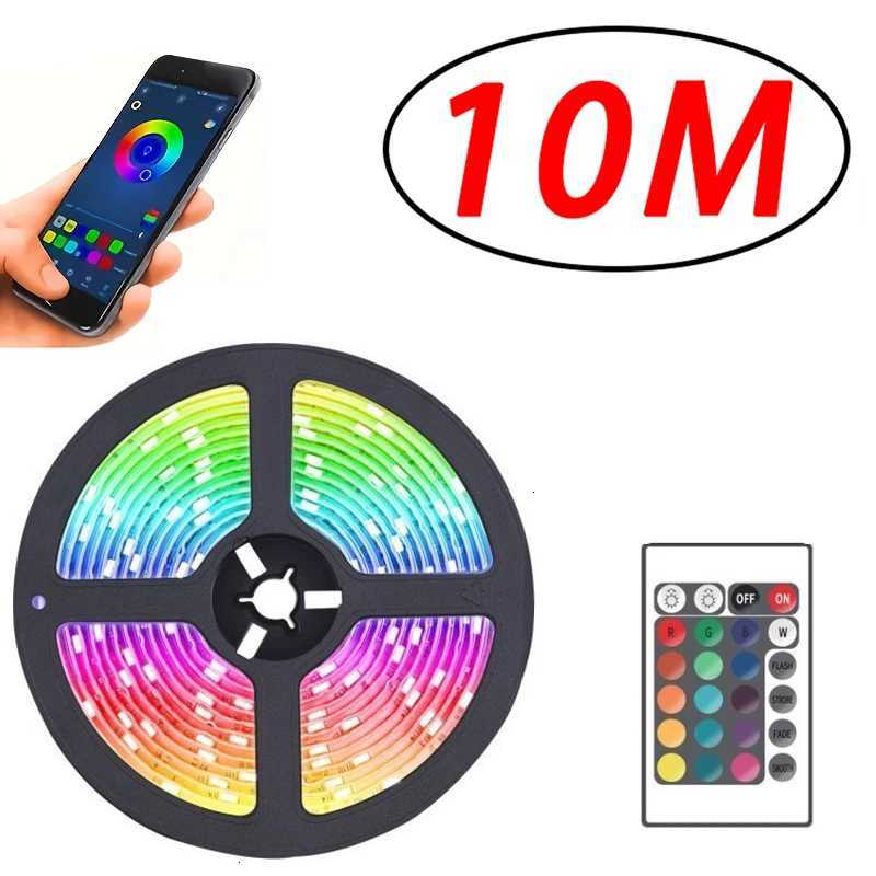 LED Strip Light APP Control IR Bluetooth Tape RGB Bedroom USB for Living Room TV Backlight Remote Lamp Lights Luz Neon Lighting W251112