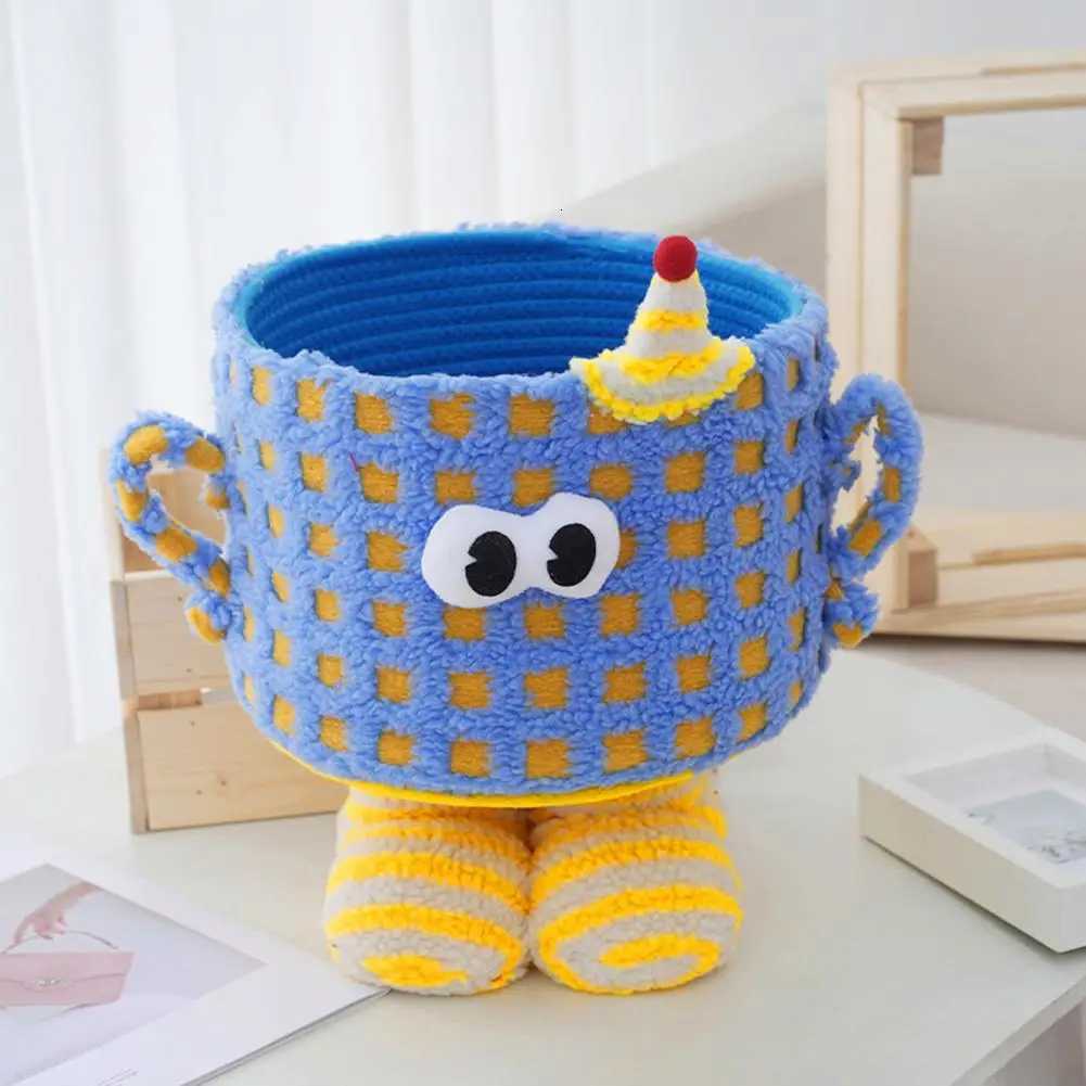Cute Cartoon Storage Box with E Legs Decorative Gift Box Able Cartoon Storage Basket with E Legs Capacity Organizer Y251112