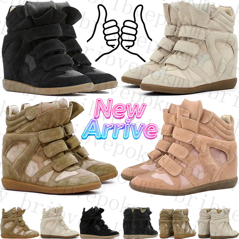 Designer isabel marantsneakers marat boots martin bekett leather wedge sneakers boots Shoes for mens womens winter Autumn snow boots botte heel luxury