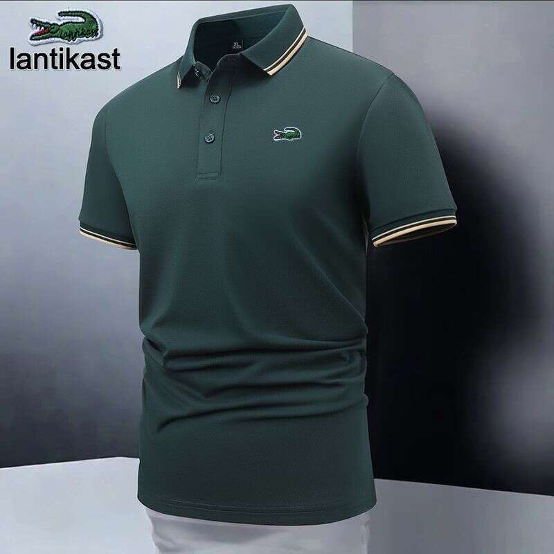 Noble Crocodile Summer New Short designer hoodie Sleeve Polo Shirt Sports Casual Breathable Turn-down Collar Fashion T-shirt Men's Trendy Clothing