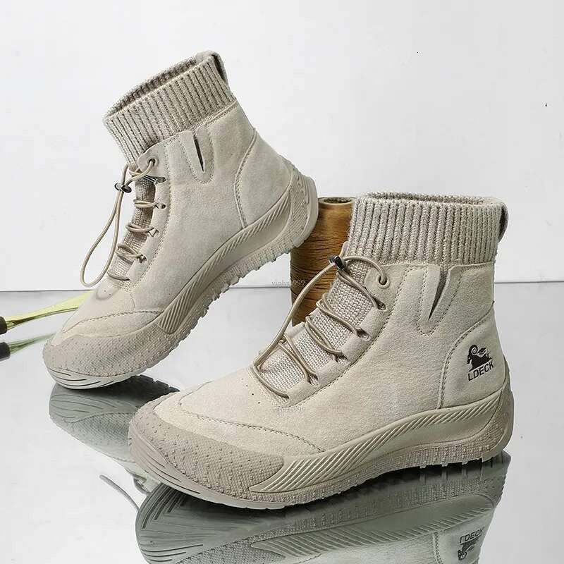 New Free Shipping Designer Shoes High Top Shoes 2025 Autumn And Winter Live Streaming Short With Leather Toe Layer Women's Martin Boots