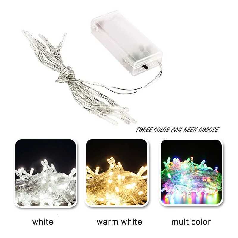 Hot Sale 15m/3m/6m/75m/10m Christmas Lights Waterproof Battery Led String Lights Christmas Decorations For Home M251113
