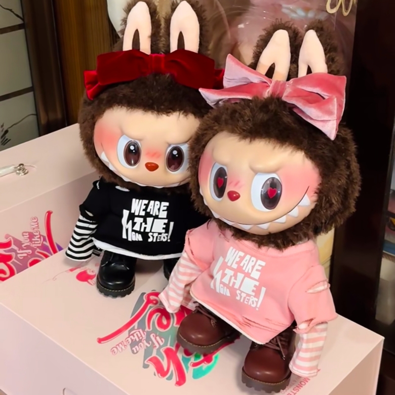 38Cm Labubu Limited Vinyl Series Valentine's Day Monsters Catch Me Plush Figure Toys