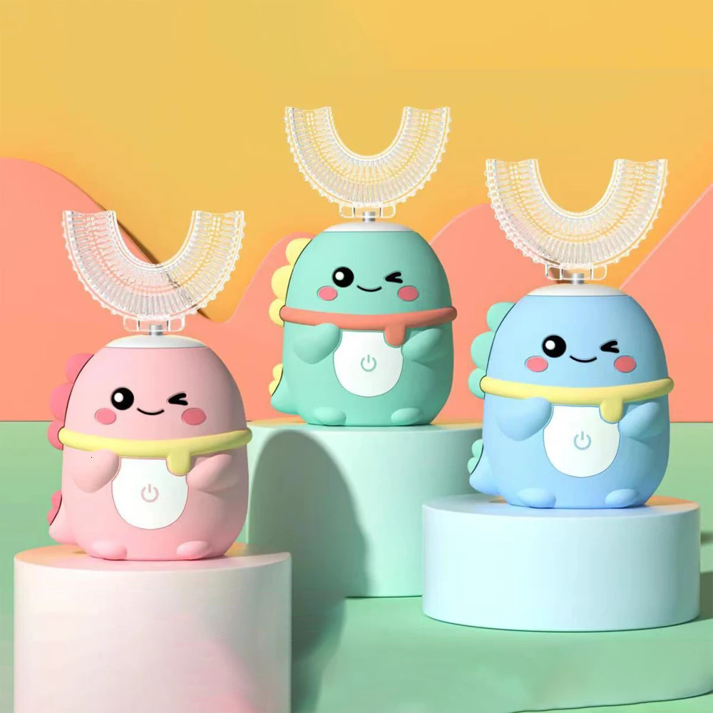 U Shaped Electric Toothbrush Replacement Heads for 360 Degree Sonic Electric Toothbrush Kids Children Adults Silicone Brush Head 251113