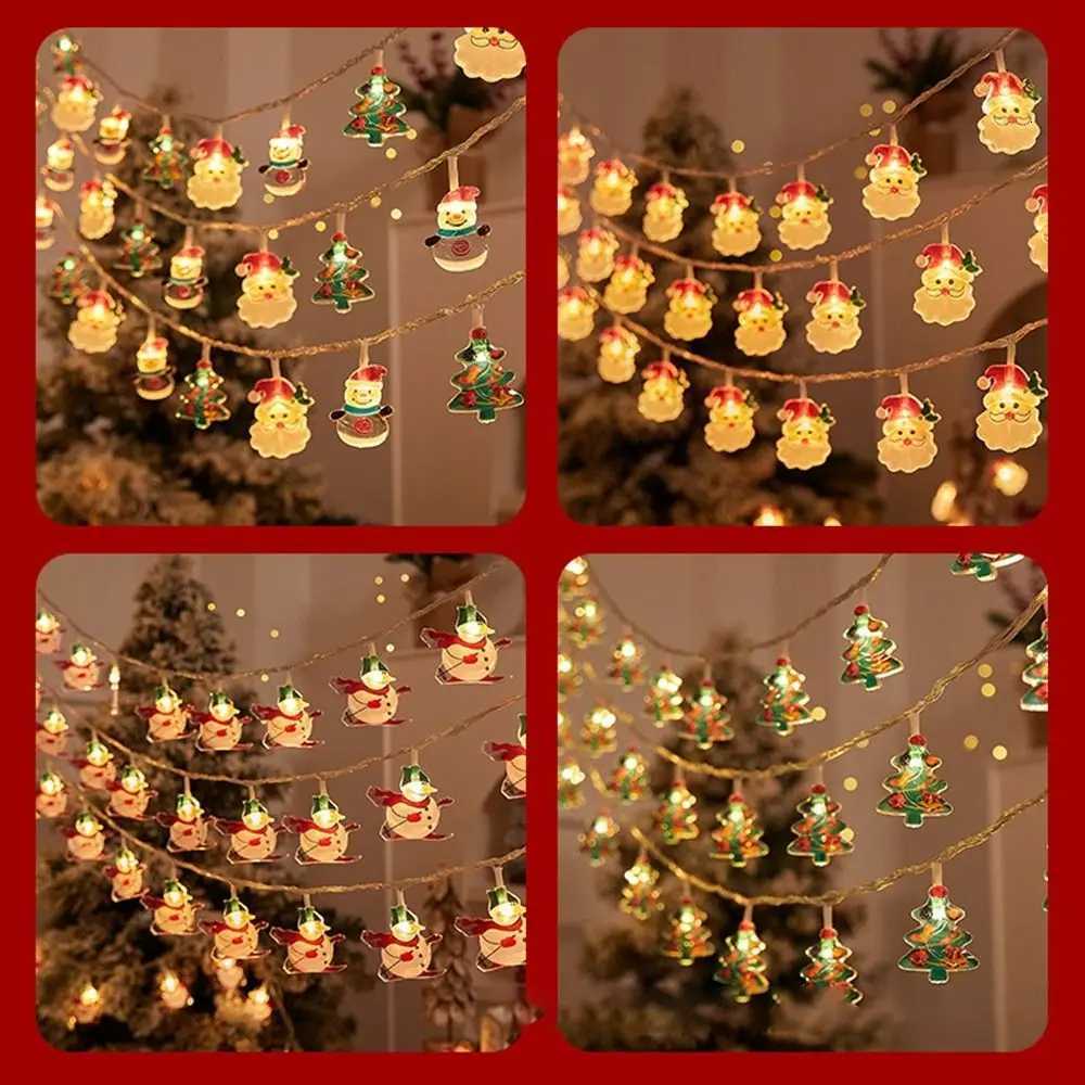 New 15M 10LED Christmas LED String Warm Light Santa Claus Snowman LEDLights String DIY Colorful Garland Lights Christma M251113