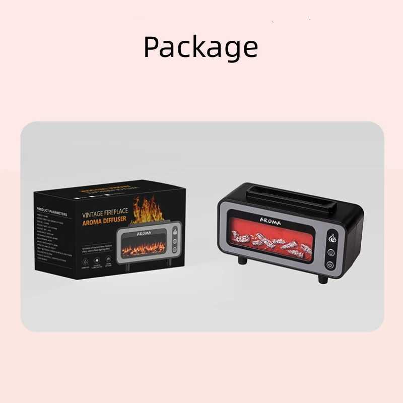 Fireplace Diffuser 7 Colors LED Ultrasonic Aroma Essential Oil 3D Simulated RGB Fire Flame Air Humidifier for Home Office Use Y251113