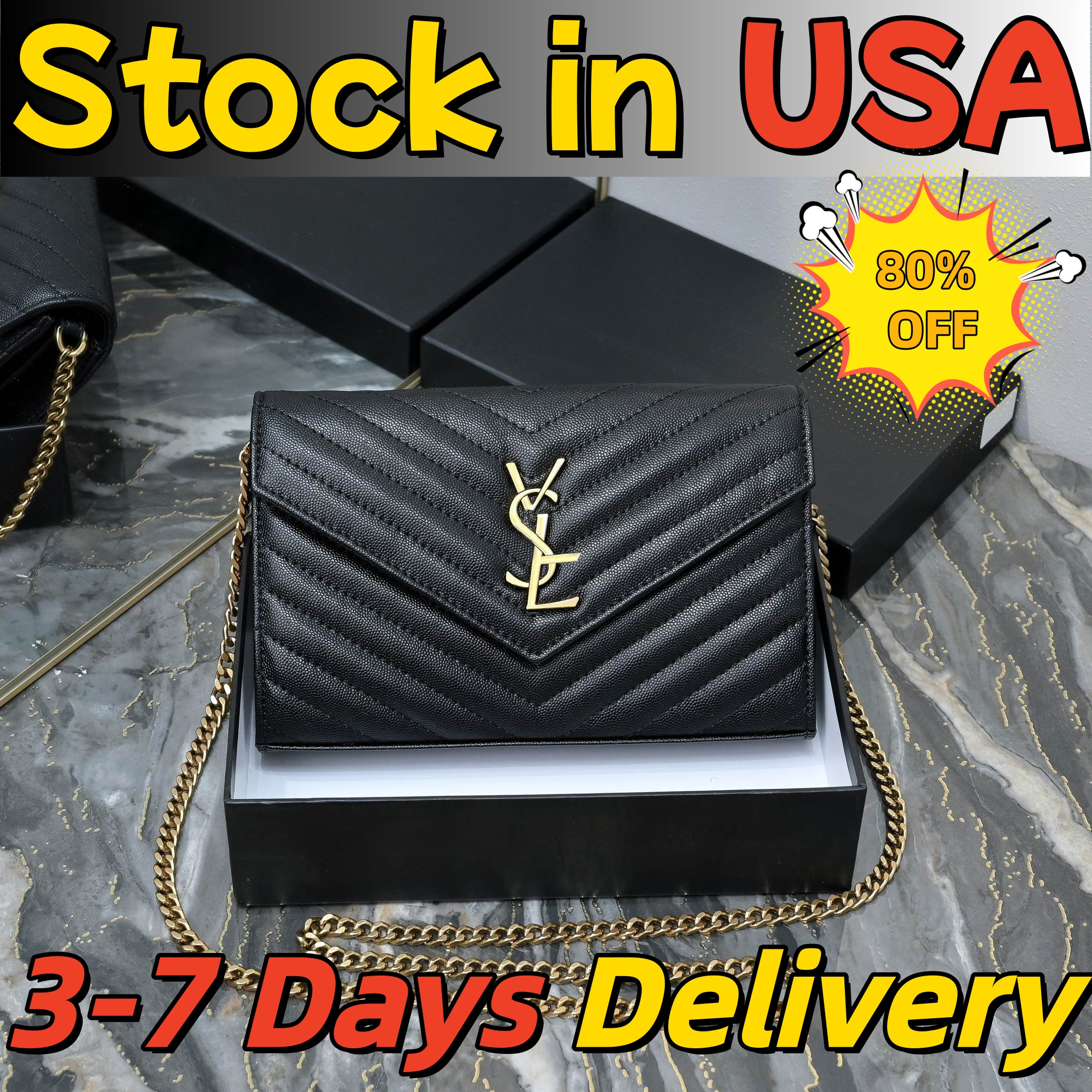 Designer Bag Shoulder Bag Luxury Bag Purse Crossbody Bag Exquisite Versatile Women's Tote Bag High-Quality Leather Envelope Clutch Bag Black Letter Print Tote Bag