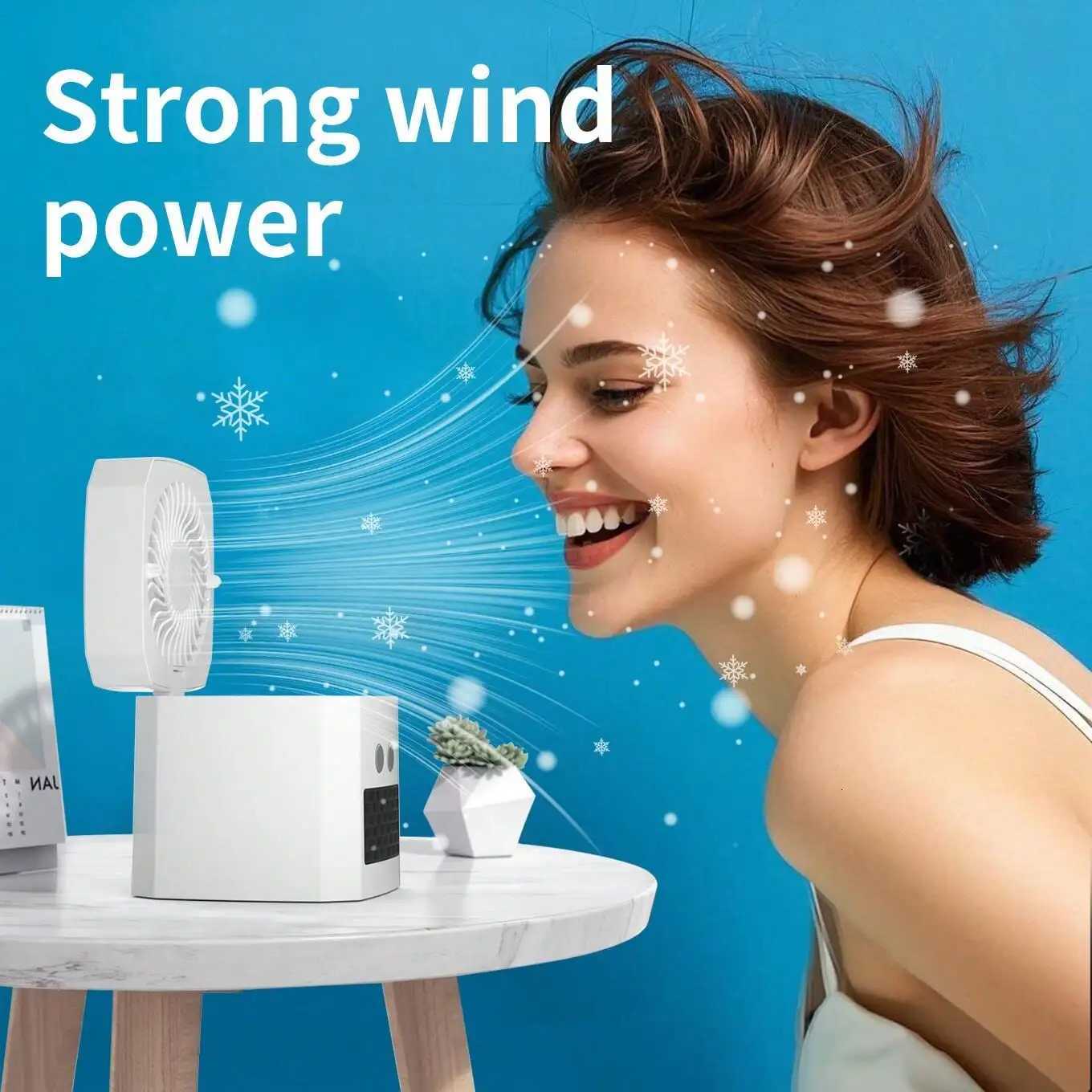 Portable 2-In-1 Heating And Cooling Fan Mini Multi-Function Desktop Heater With 400W Power 3 Gears Adjustable Temperature Y251113